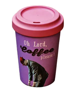 Coffee Prayer Reusable Cup PNG Image