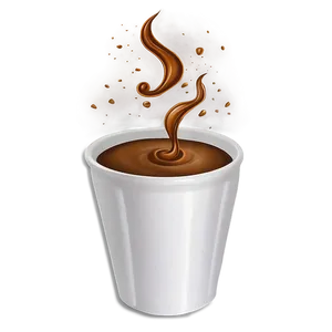 Coffee Splash Art Png Dvg PNG Image