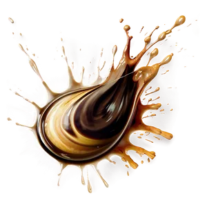 Coffee Splash Mural Png 06272024 PNG Image