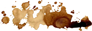 Coffee Stain Splatter Texture PNG Image