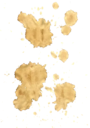 Coffee Stain Splatterson Dark Background PNG Image