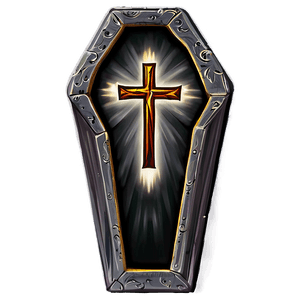 Coffin with Cross PNG nhk PNG image with transparent background
