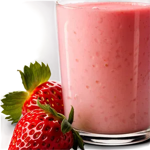 Cold Strawberry Milk Png Hbr PNG Image