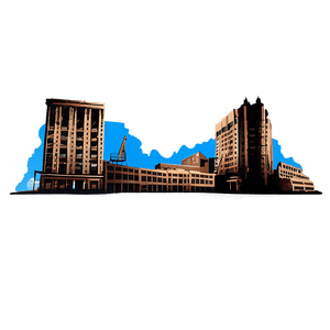 Collapsed Building Silhouette PNG 28 PNG