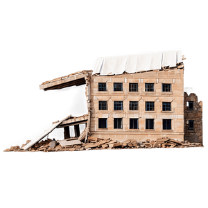 Collapsed Building Silhouette PNG 74 PNG