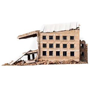 Collapsed Building Silhouette Png 74 PNG Image