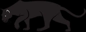 Collection Of Free Cougar Vector Black Panther - Black Panther Animal Sketch, HD Png Download PNG image with transparent background