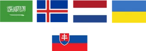 Collectionof World Flags PNG Image