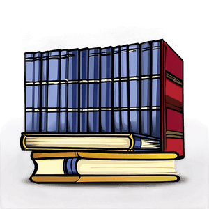 College Library Books PNG blm PNG