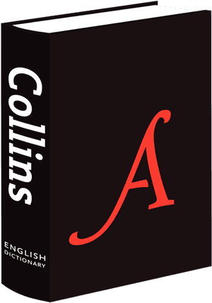 Collins English Dictionary Cover PNG image with transparent background