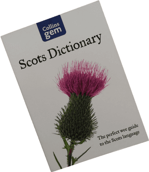 Collins Gem Scots Dictionary Cover PNG image with transparent background