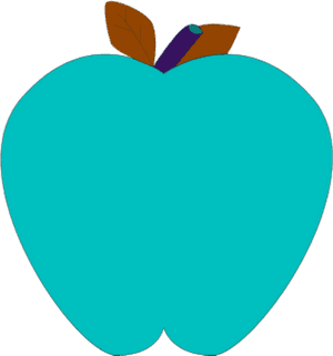 Color Apples Clipart- - Teal Apple Clipart, HD Png Download PNG image with transparent background