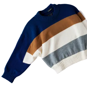 Color Block Crewneck Sweater Png Lrn PNG Image