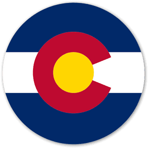 Colorado Circle Flag Sticker - Colorado State Flag, HD Png Download PNG image with transparent background