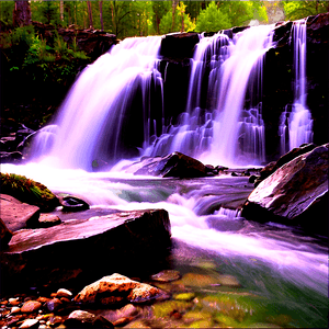 Colorado Waterfalls PNG 06112024 PNG image with transparent background