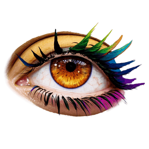 Colored Eyelashes PNG mja71 PNG