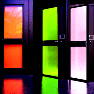 Colored Glass Door PNG 06122024 PNG with transparent background