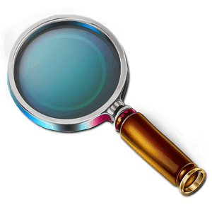Colored Magnifying Glass PNG bjl PNG