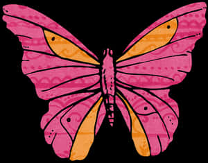 Colorful Abstract Butterfly Art PNG image with transparent background
