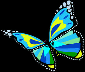 Colorful Abstract Butterfly PNG image with transparent background