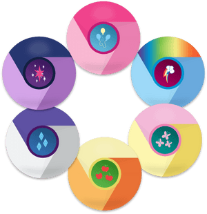 Colorful Abstract Circles Vector PNG image with transparent background
