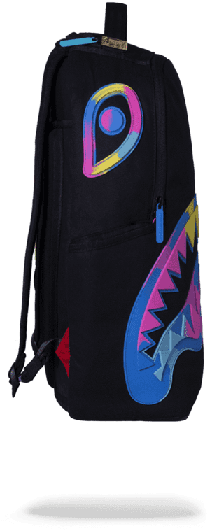 Colorful Abstract Design Backpack PNG image with transparent background
