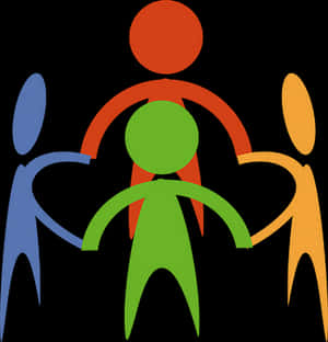 Colorful Abstract Family Unity PNG image with transparent background