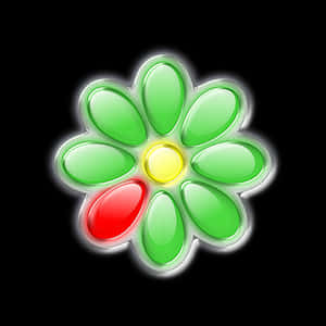 Colorful Abstract Flower Icon PNG image with transparent background
