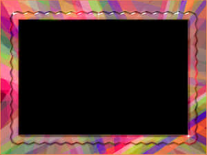 Colorful Abstract Frame PNG image with transparent background