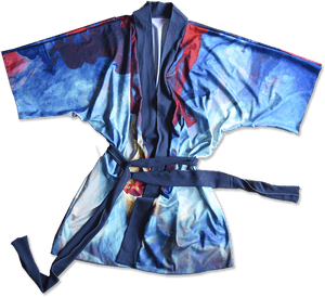 Colorful Abstract Kimono PNG with transparent background