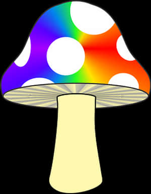 Colorful Abstract Mushroom PNG with transparent background