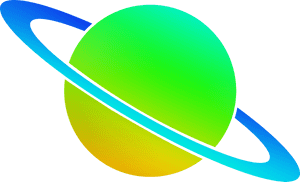 Colorful Abstract Planetwith Rings PNG