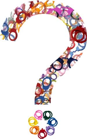 Colorful Abstract Question Mark PNG Image