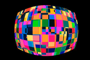 Colorful Abstract Sphere PNG with transparent background