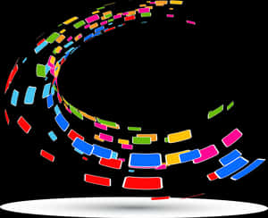 Colorful_ Abstract_ Swirl_ Background PNG image with transparent background