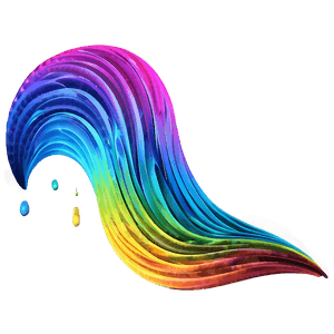 Colorful Abstract Waves PNG eee PNG image with transparent background