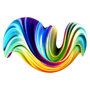 Colorful Abstract Waves PNG vui PNG image with transparent background
