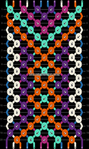 Transparent Diamond Pattern Png - Friendship Bracelet Patterns Diamond, Png Download PNG image with transparent background