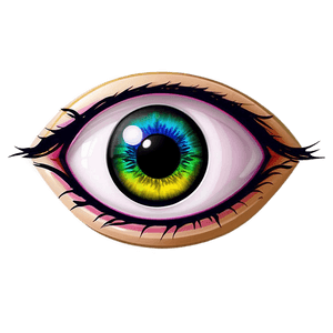 Colorful Anime Eyes PNG trp PNG