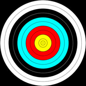 Colorful Archery Target Center Bullseye PNG image with transparent background