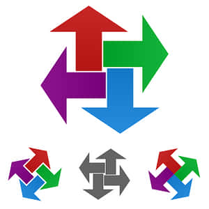 Colorful Arrow Designs PNG image with transparent background