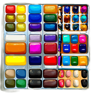 Colorful Art Palette PNG icg PNG
