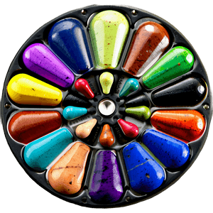 Colorful Art Palette PNG tqf17 PNG