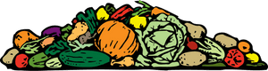 A Pile Of Vegetables Clip Arts - Pile Of Vegetables Clipart, HD Png Download PNG image with transparent background