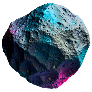 Colorful Asteroid PNG 06212024 PNG