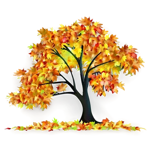 Colorful Autumn Tree Png Jba PNG Image