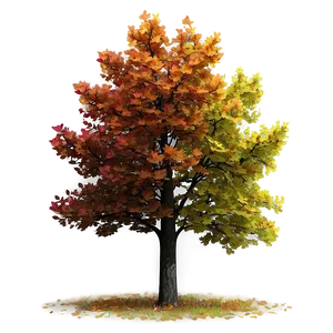 Colorful Autumn Tree Png Tdb15 PNG Image