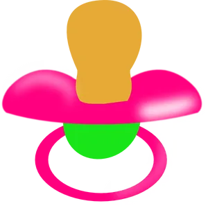 Colorful Baby Pacifier PNG Image