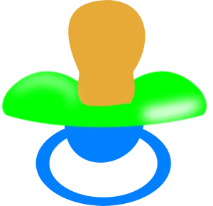 Colorful Baby Pacifier PNG Image