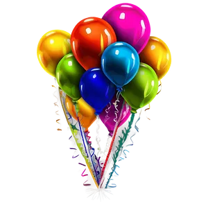 Colorful Balloons Png Ljk47 PNG Image